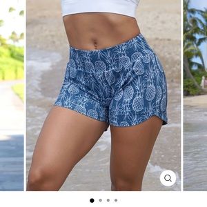 Love Fitness Apparel Pineapple shorts.